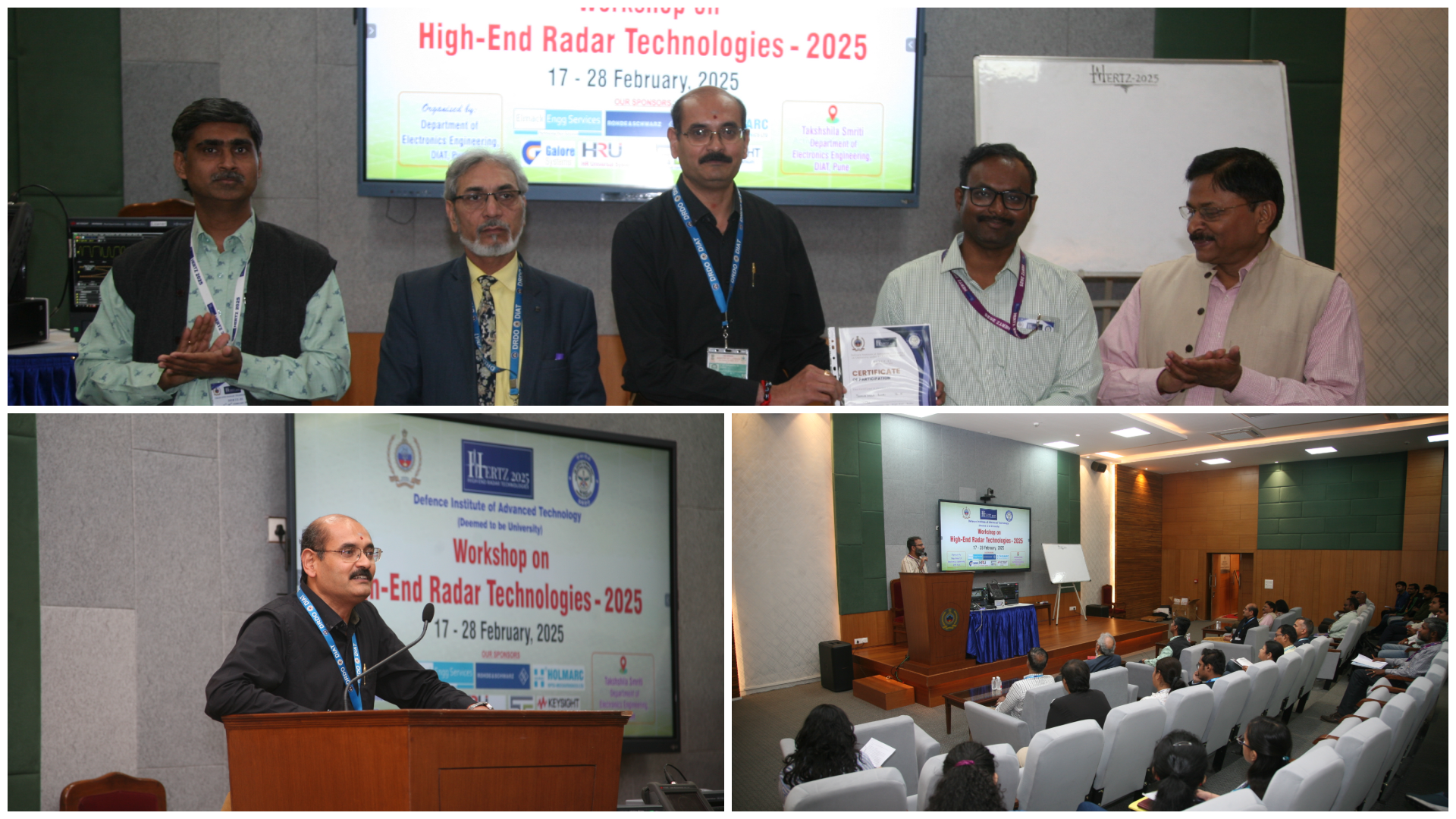 "High-end Radar Technologies - 2025 (HERTZ-25)" held at DIAT(DU) between 17th & 28th Feb 2025