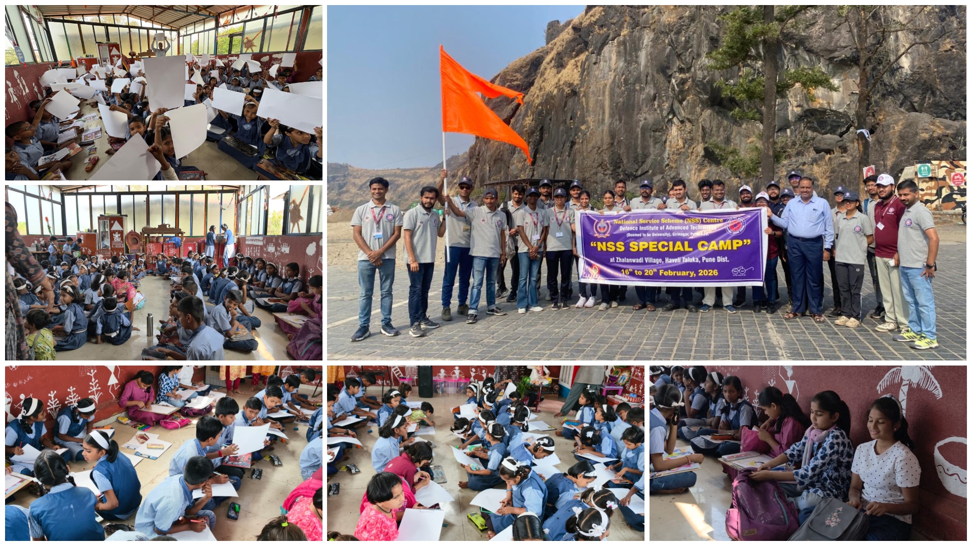NSS Special Camp  - Day 2 Essay and Drawing Competitions at School on 17th Feb 2026