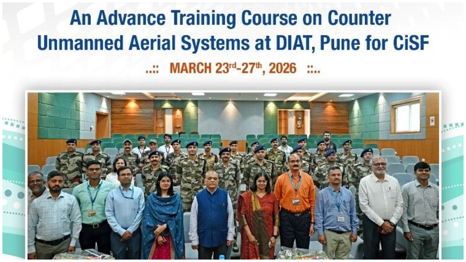 NeGD, in collaboration with DIAT Pune, has commenced its first Advanced Counter Unmanned Aerial Systems (C-UAS) Training Program for CISF personnel (23–27 March 2026).