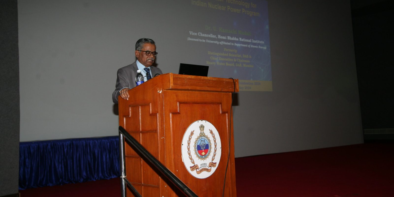 "Technology Day”, Prof. U. Kamachi Mudali, Vice Chancellor of the Homi Bhabha National Institute (DU) Mumbai